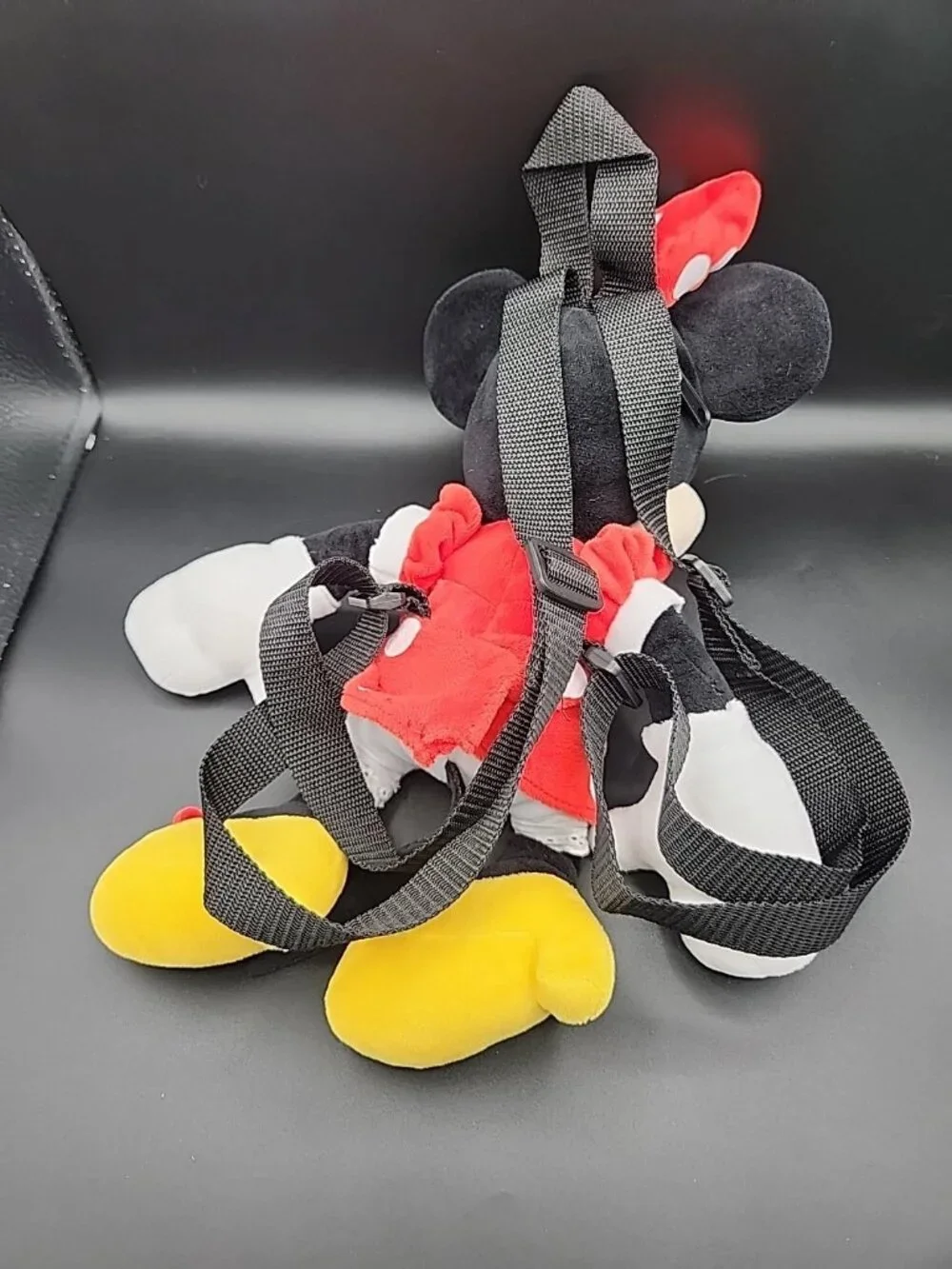 Disney Minnie Mouse Plush Backpack Red Polka Dot 17